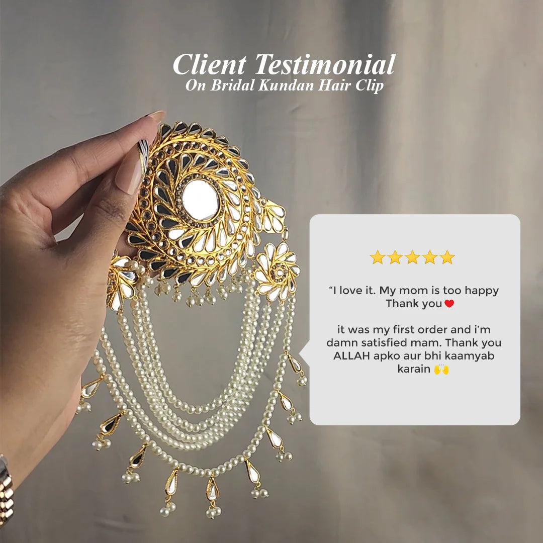 Bridal Kundan Hair Clip