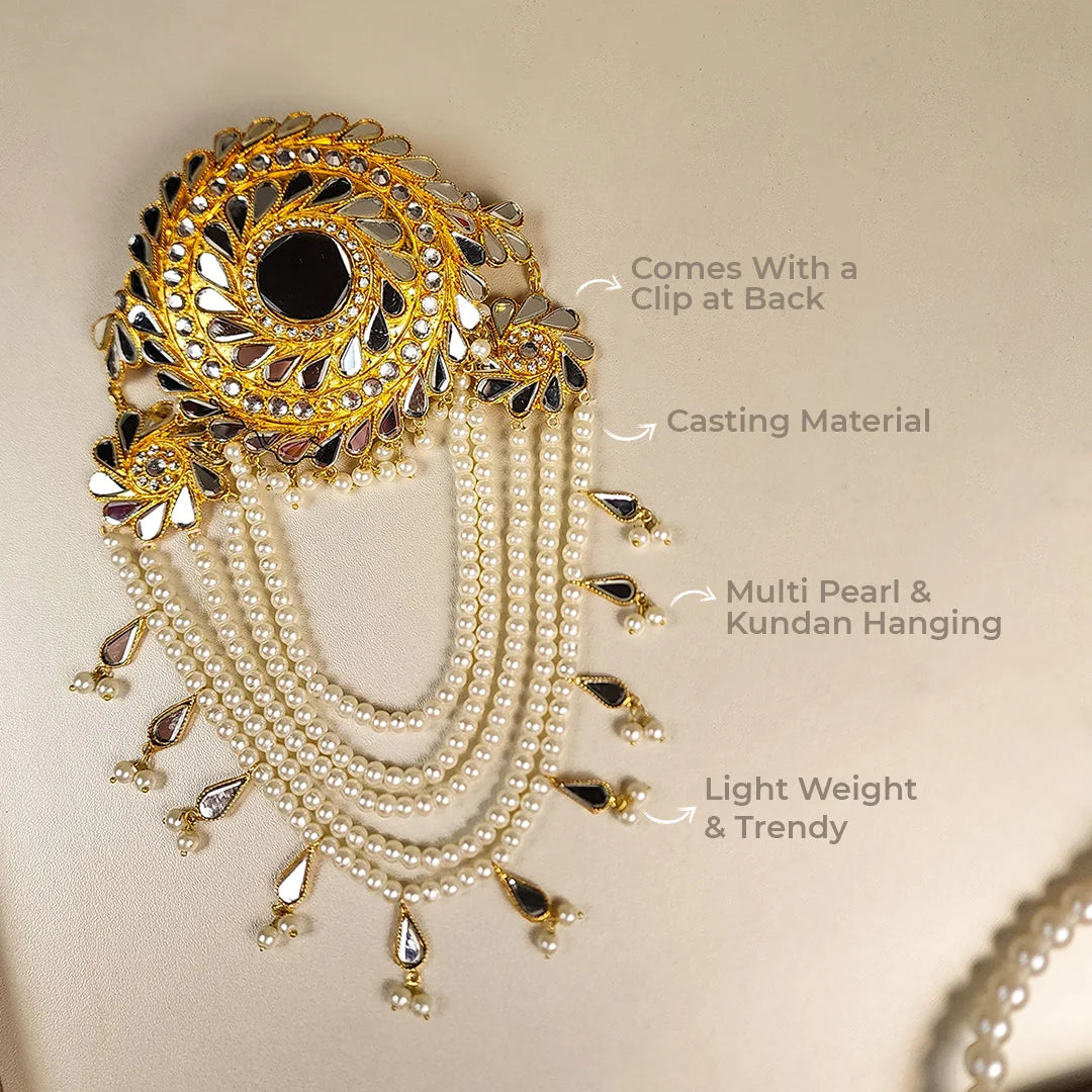 Bridal Kundan Hair Clip