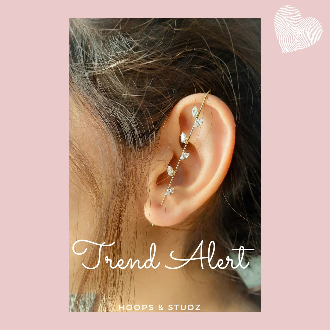 Needle Single Piece Zircon Ear Cuff