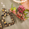 Nura Rhinestones Droplet Earrings- Black