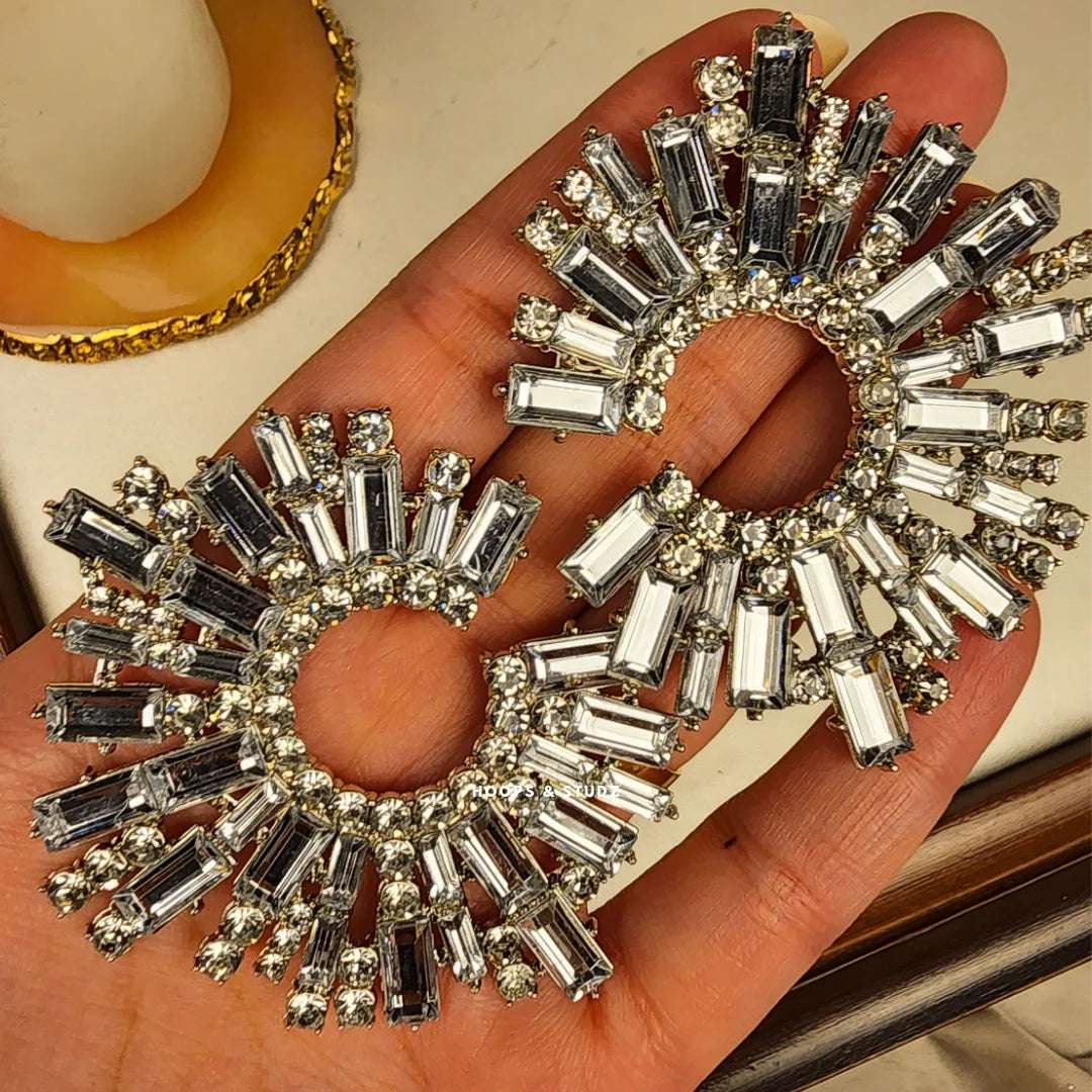 Oversized Crystal Bling Earrings
