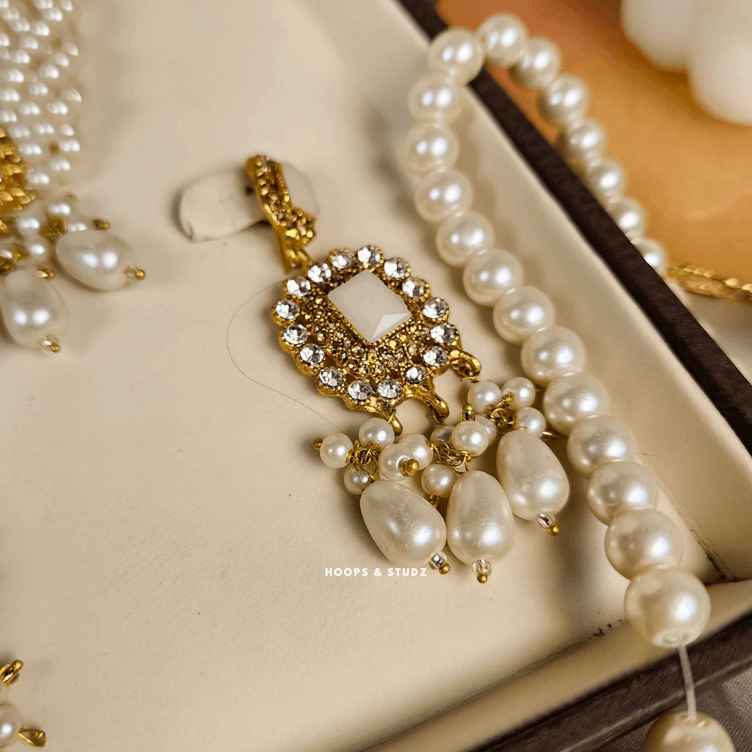 Azyeleah Choker Set - Pearls
