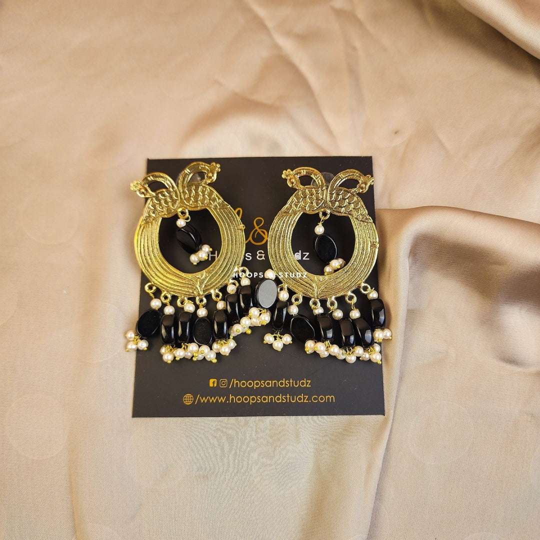 Helai Tribal Earrings - Black