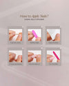 French Almond Press on Nails - N007
