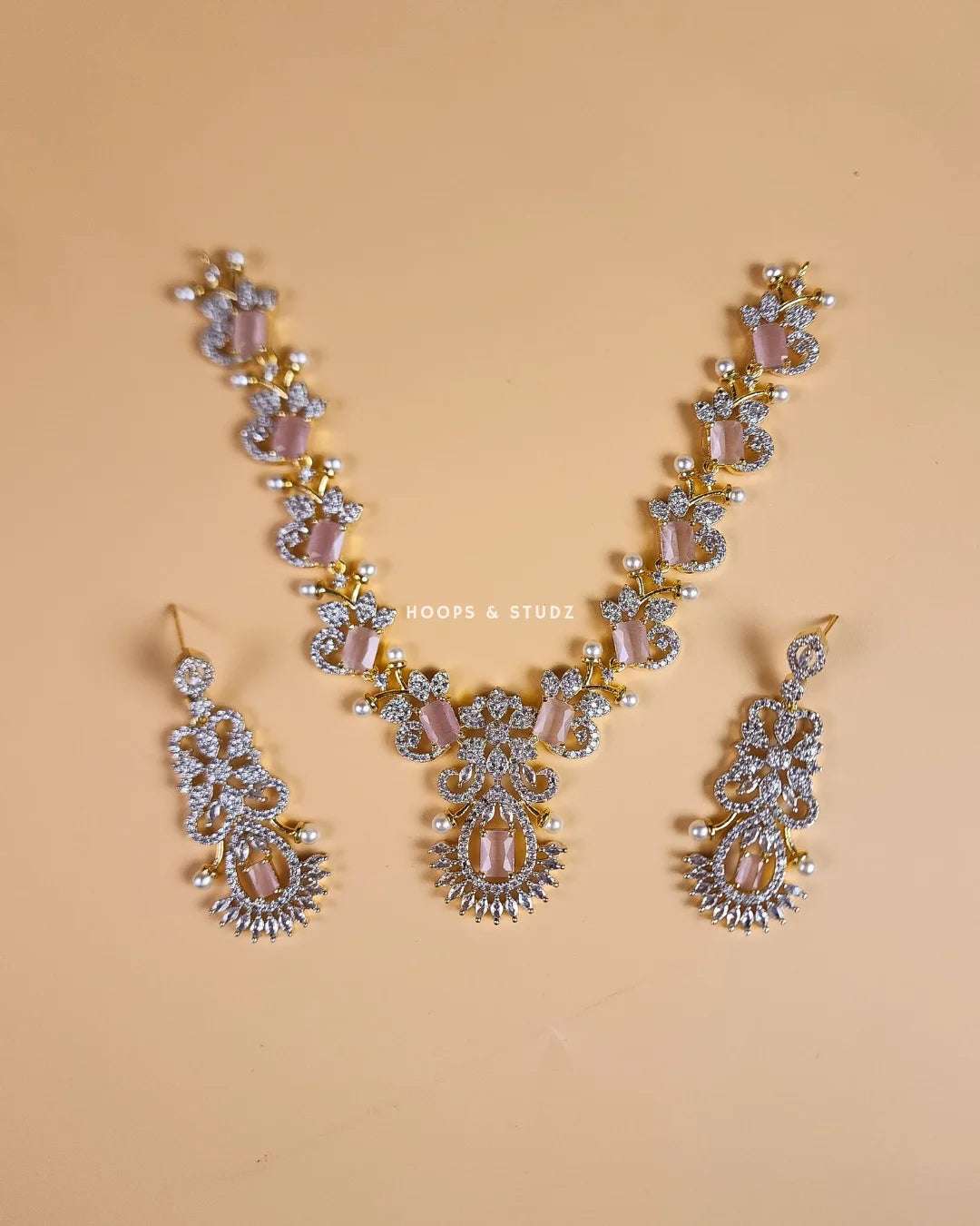 Lily Zircon Reception Jewelry Set
