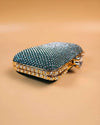 Emma emerald rhinestones two-way clutch