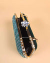 Emma emerald rhinestones two-way clutch