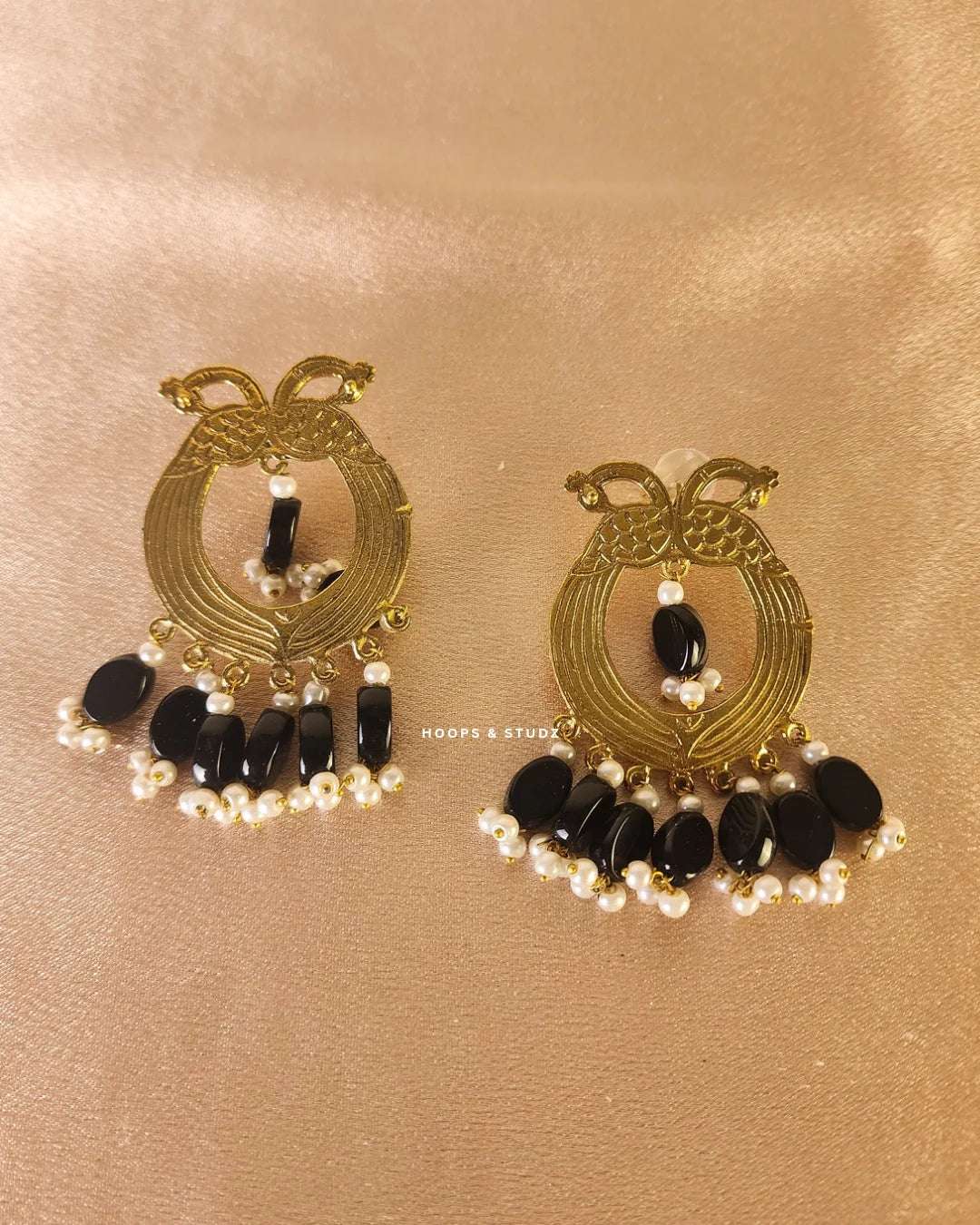 Helai Tribal Earrings - Black