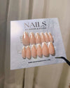 French Tips with Glitters Press on Nails - N017
