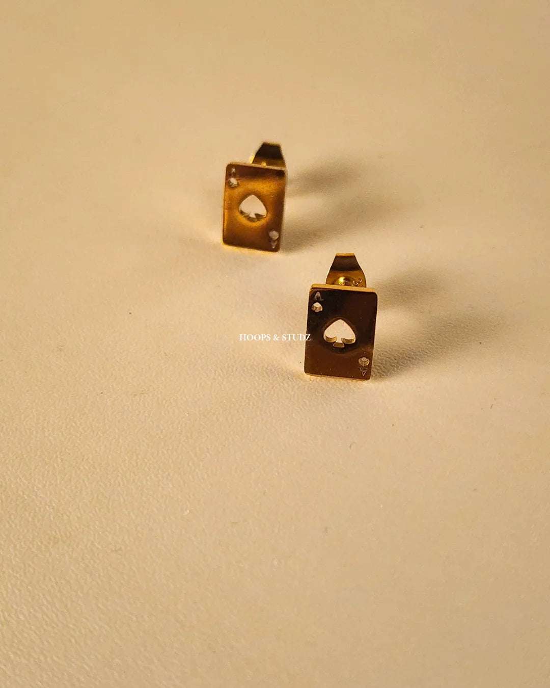 Ace Mini Stud Earring- Stainless Steel