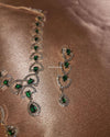 Hailey Zircon Jewelry Set - Green and Crystal