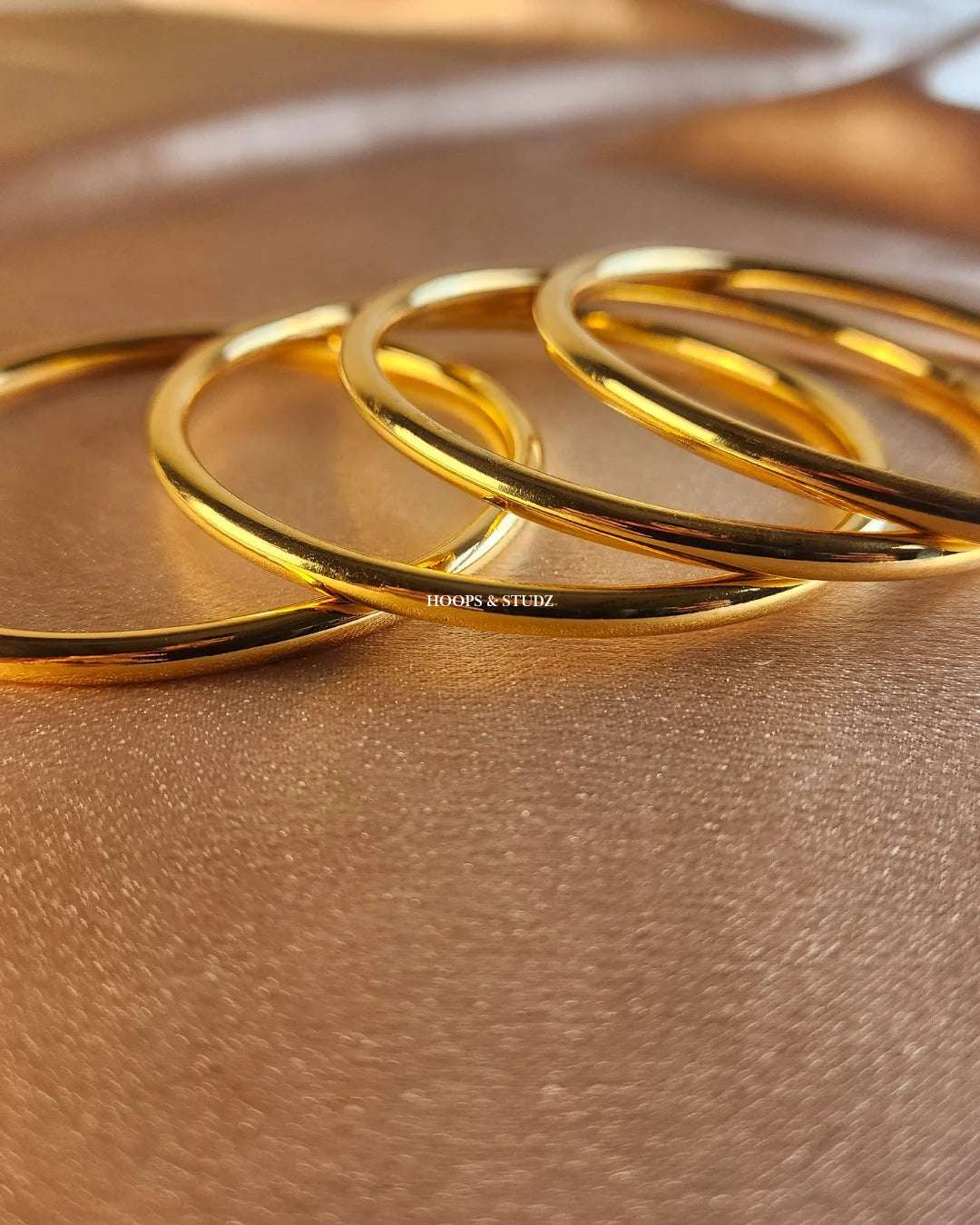 Metallic Bangles - Golden