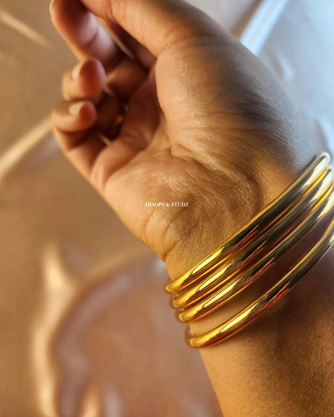 Metallic Bangles - Golden