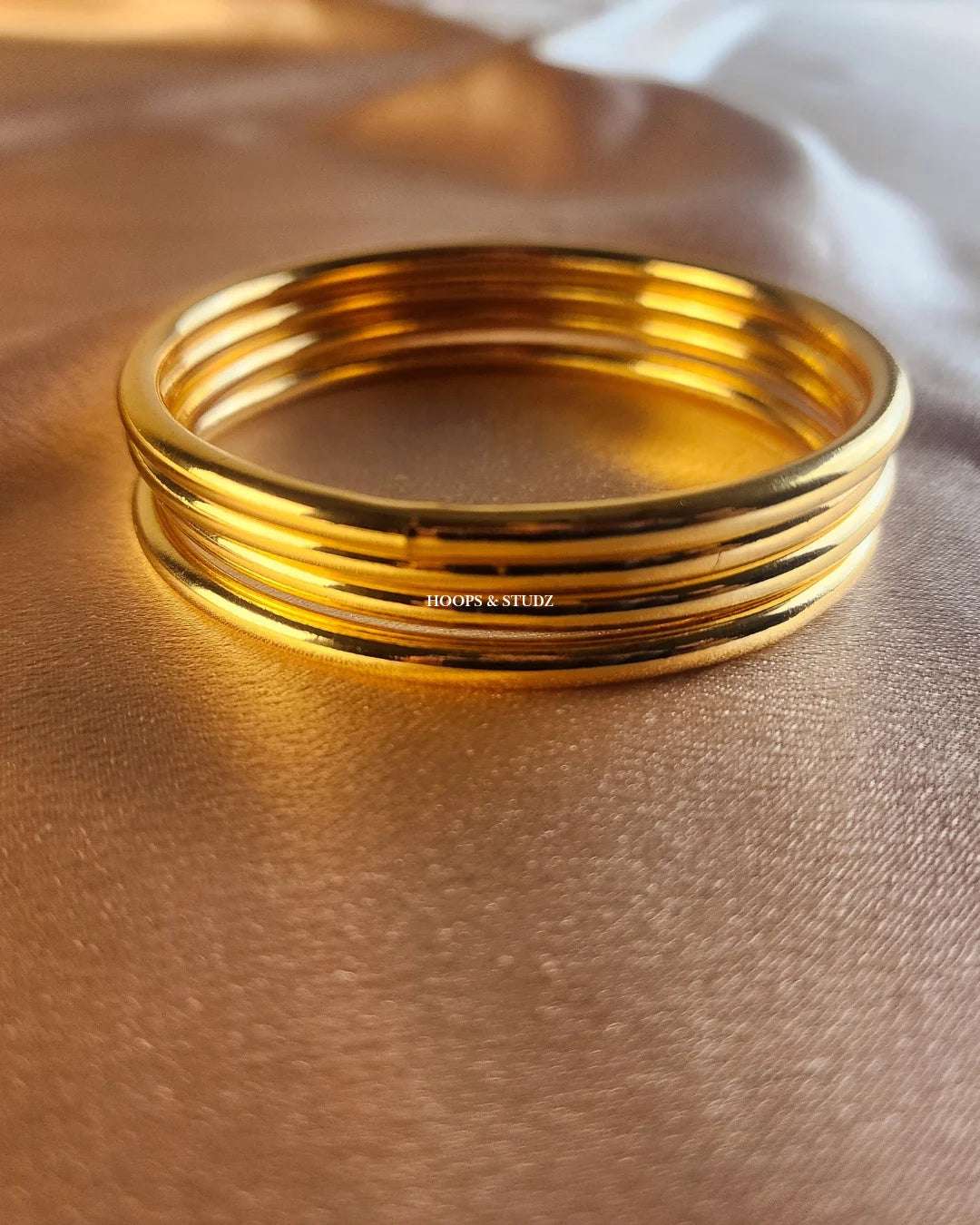 Metallic Bangles - Golden