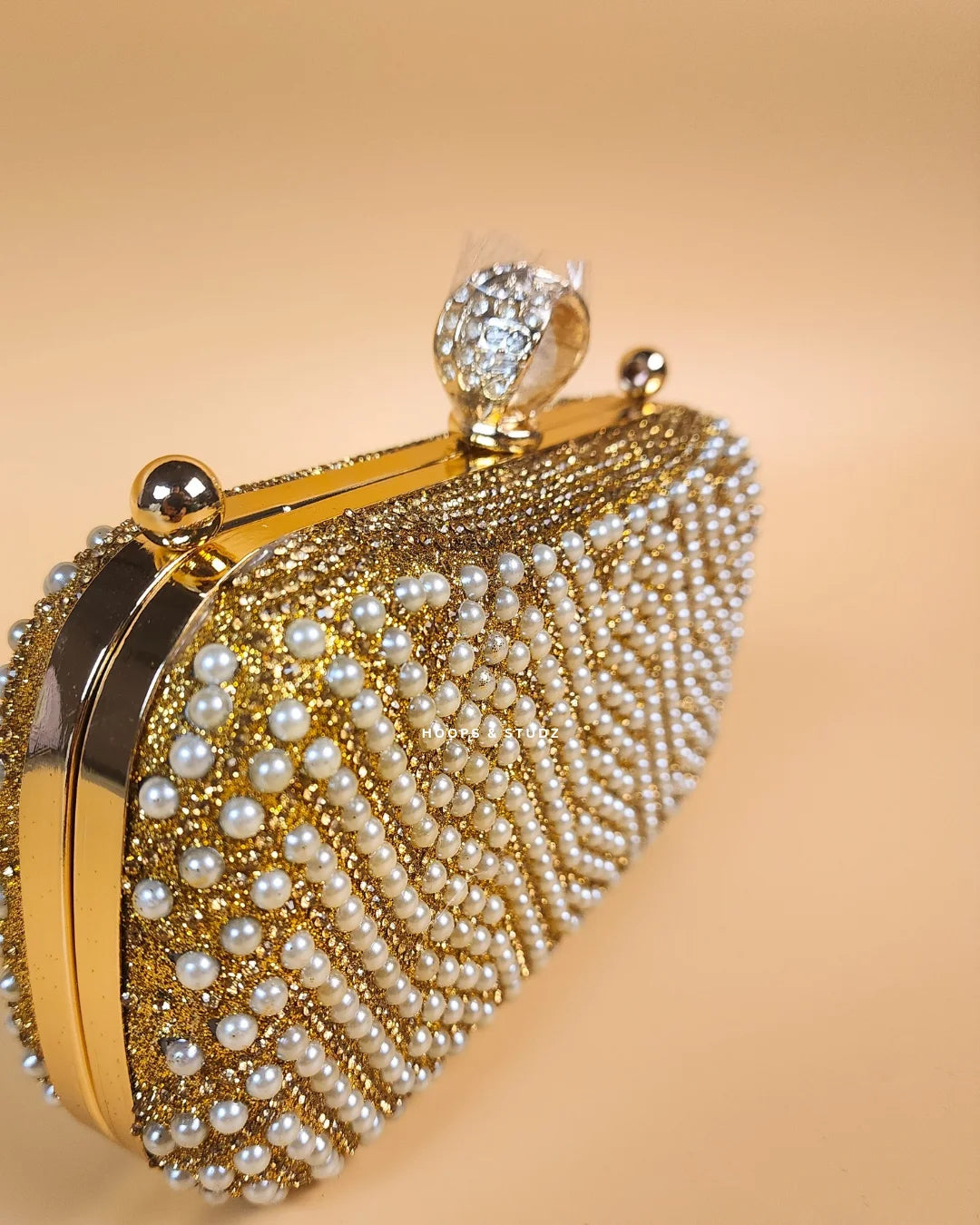 Andrea Bridal Clutch - Golden