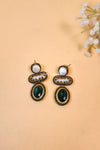 Dur e Shehwar MOP Choker Jewelry Set - Green & White
