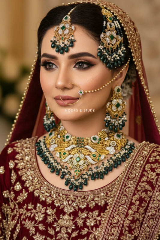 Barkha - Gold Plated Bridal Jewellery Set