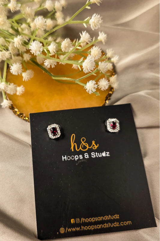 Salah Halo Stud Earrings