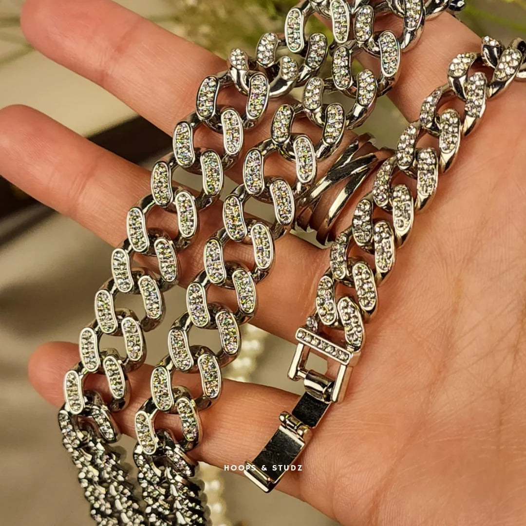 KW Charm Bracelet/Necklace Set - Unisex