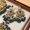 3D Barkha Bridal Set - Emerald Green