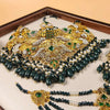 3D Barkha Bridal Set - Emerald Green