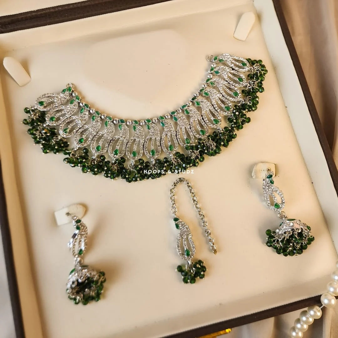 Casting Choker Set Dorri - Emerald Green