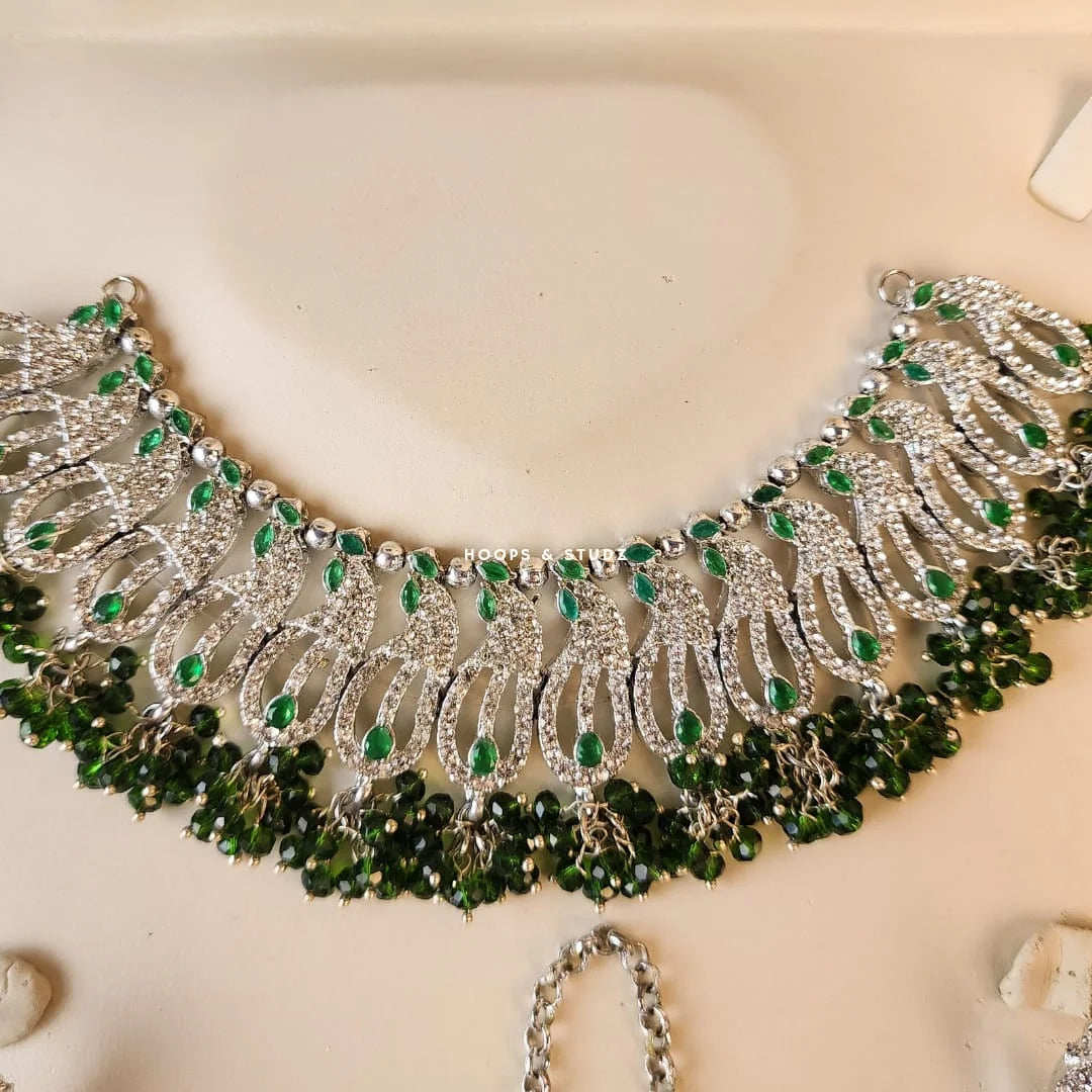Casting Choker Set Dorri - Emerald Green