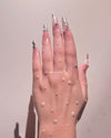Rhinestones Acrylic Press on Nails - N015