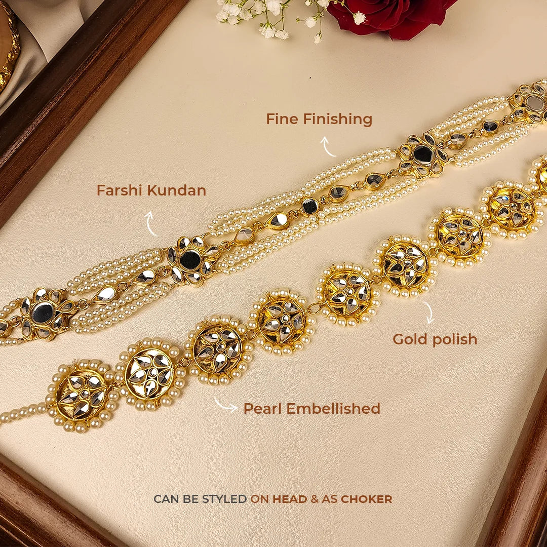 Shamees Kundan Maatha Patti - Hair Accessories