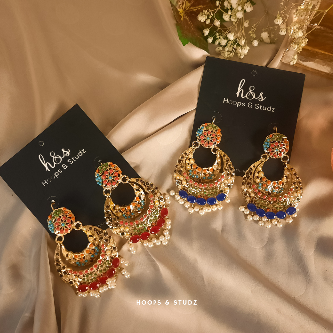 Nauratan Chandbali- Navy Blue