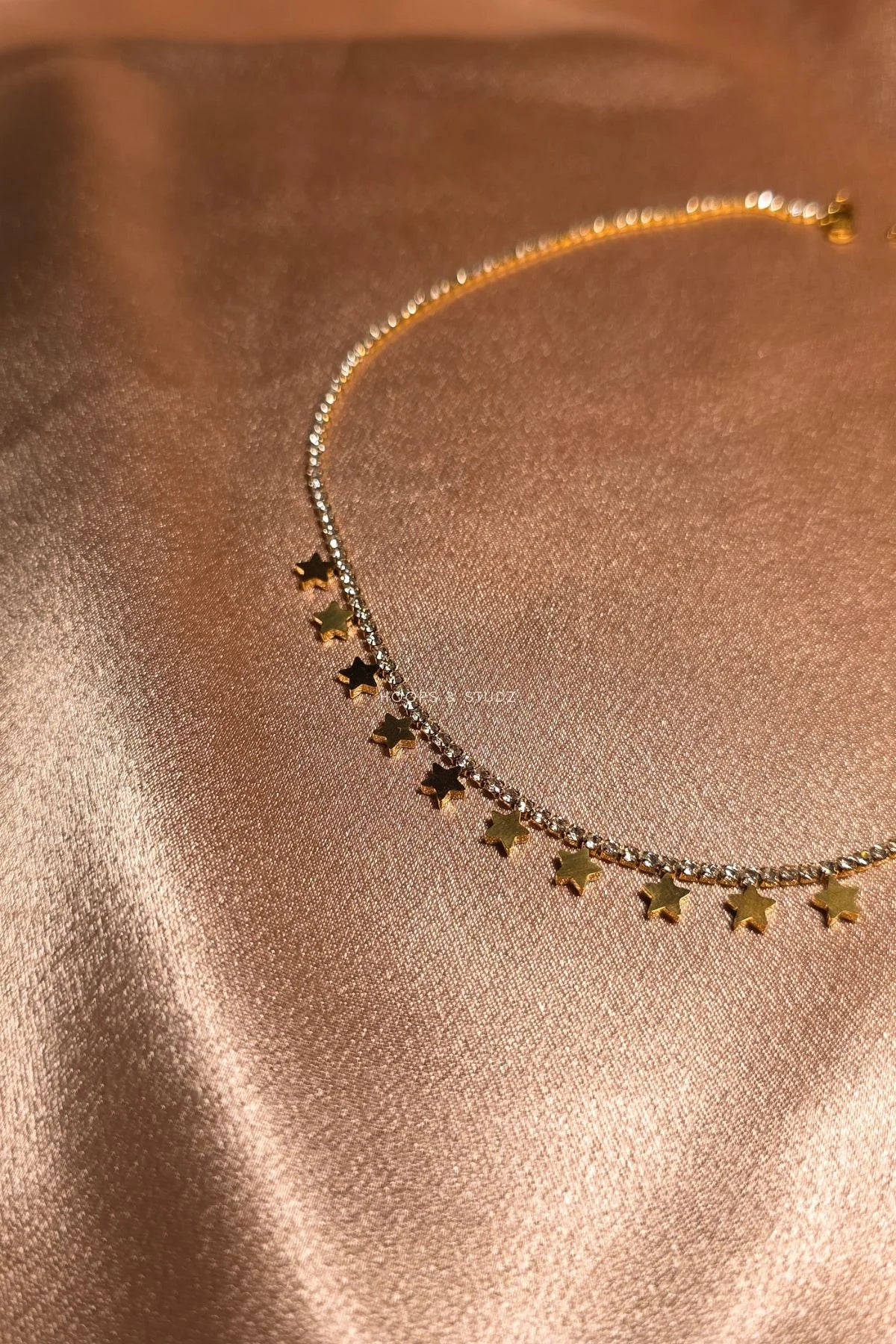 Stars and Galaxy Gold Plated Necklace