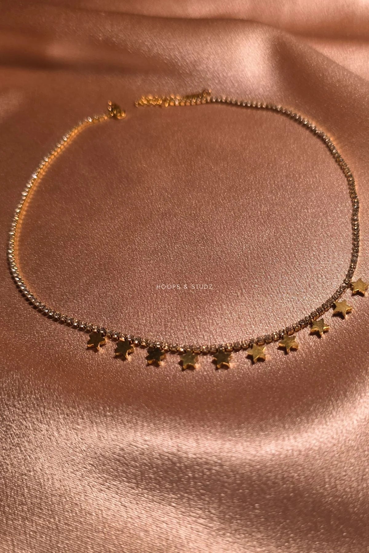 Stars and Galaxy Gold Plated Necklace