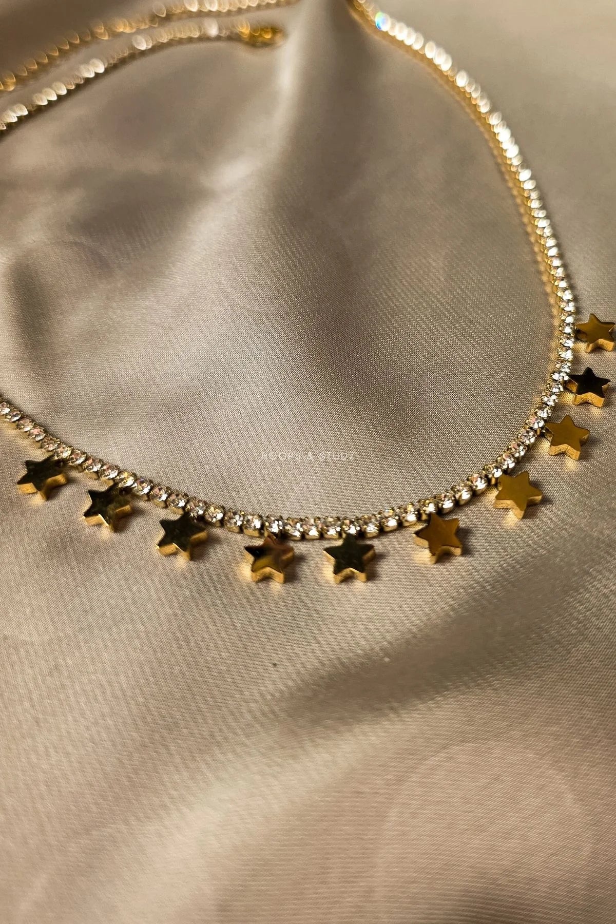 Stars and Galaxy Gold Plated Necklace