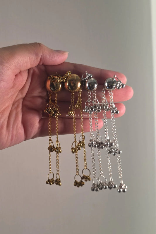 Jhankar Long Chain Earrings