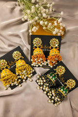 ShahNoor Jhumky Kundan Earrings | Meenakari Jewelry
