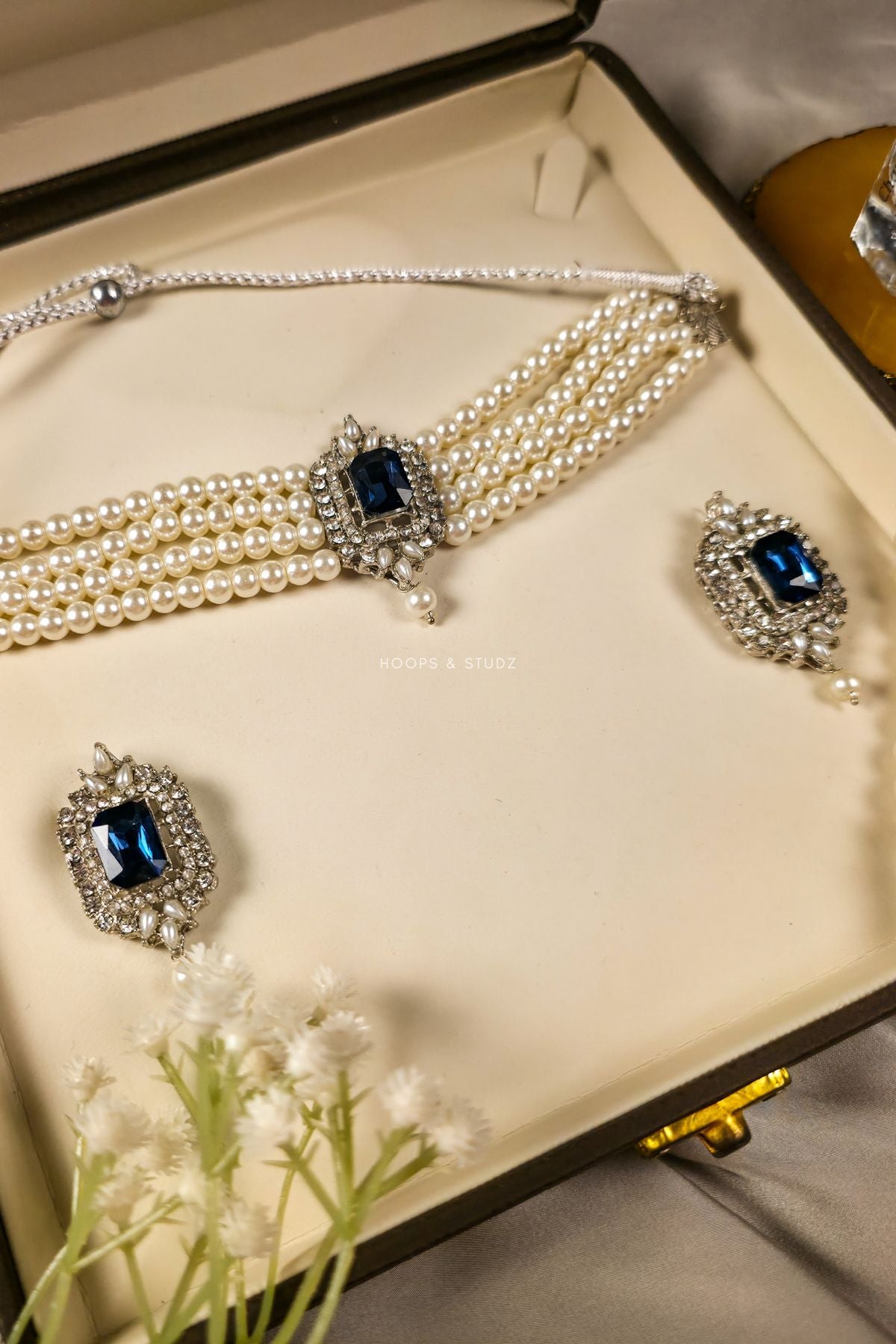 Palwasha Pearl Choker Jewelry Set