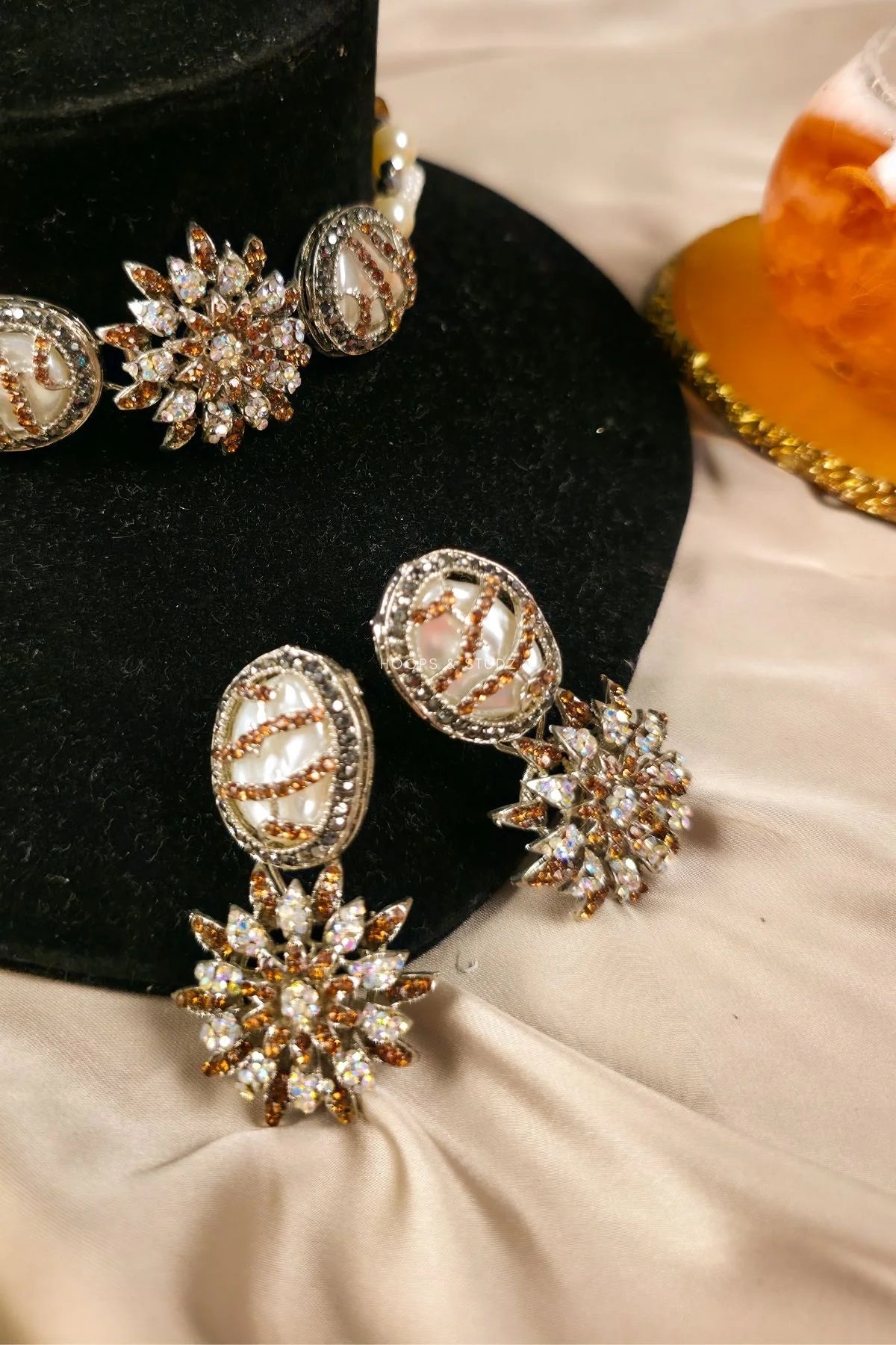Zarakhna MOP Choker Jewelry Set