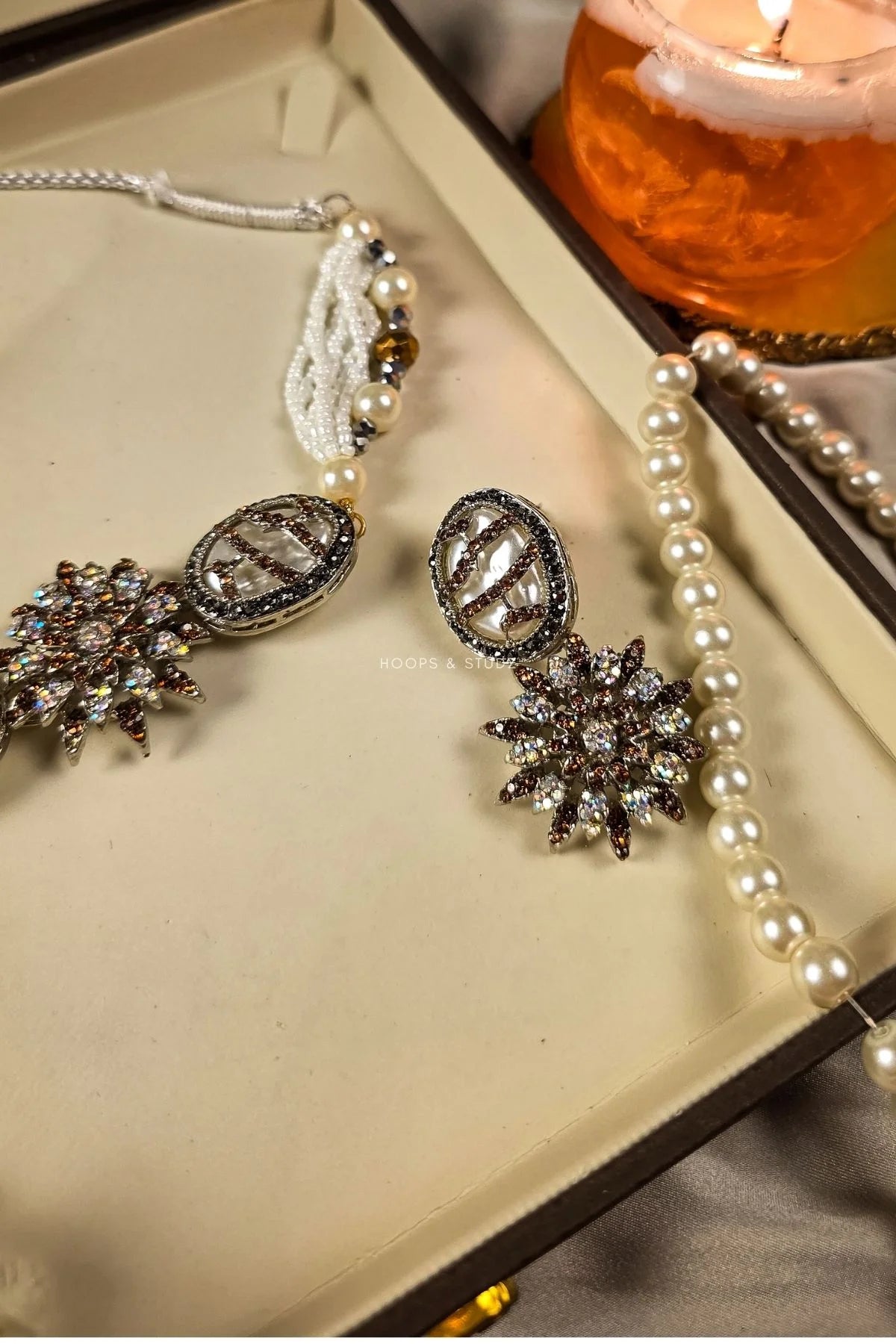 Zarakhna MOP Choker Jewelry Set