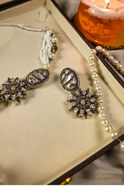 Zarakhna MOP Choker Jewelry Set