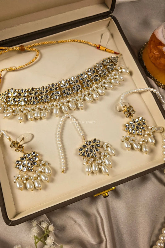 Zareen Polki Choker Jewelry Set