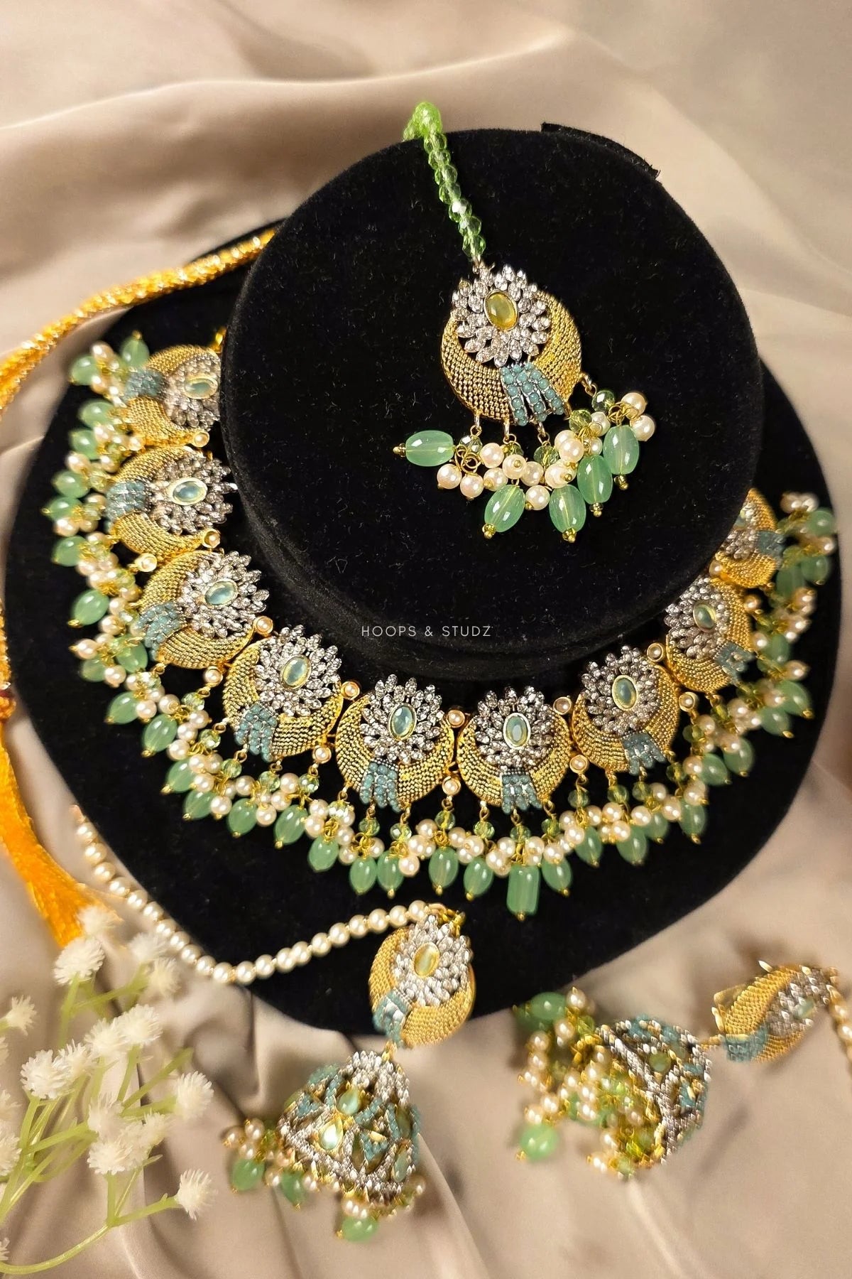 Pamaal Bridal Jewelry Set - Mint