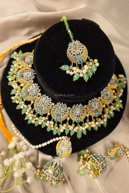Pamaal Bridal Jewelry Set - Mint