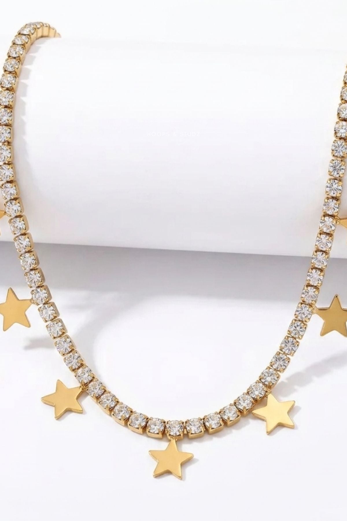 Stars and Galaxy Gold Plated Necklace