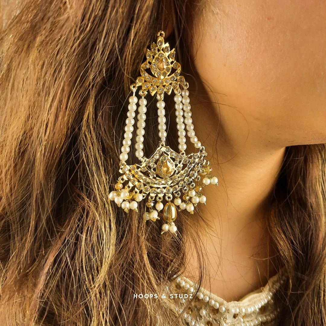 Jhumarhaaish Earrings- Champagne