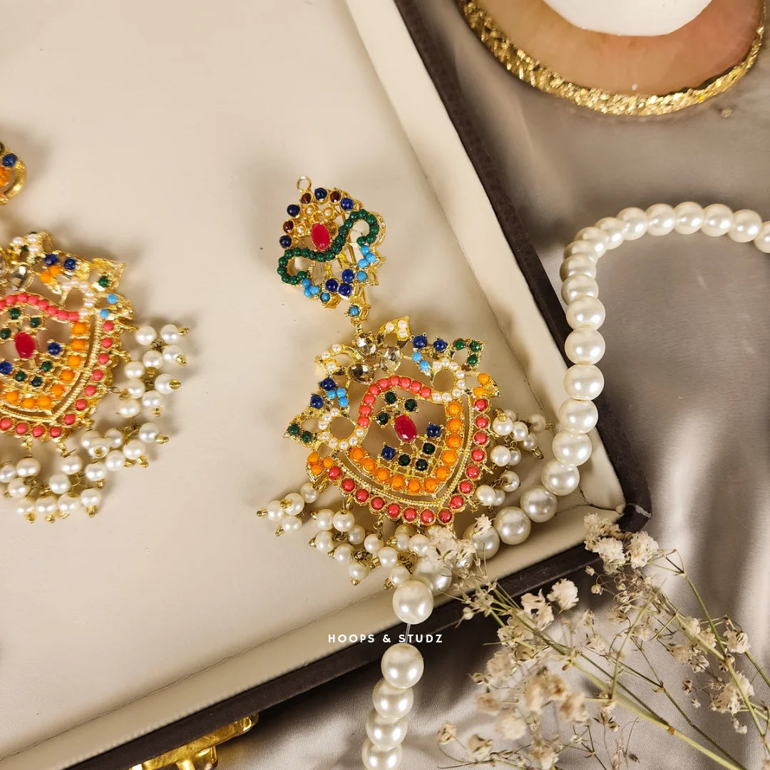 Namrata Earrings/Teeka Set