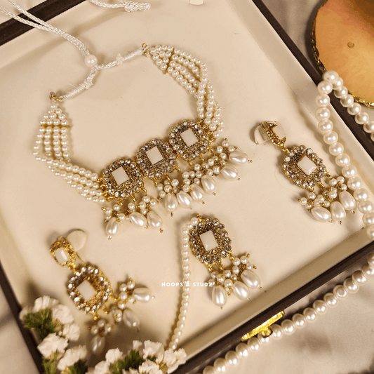 Azyeleah Choker Set - Pearls