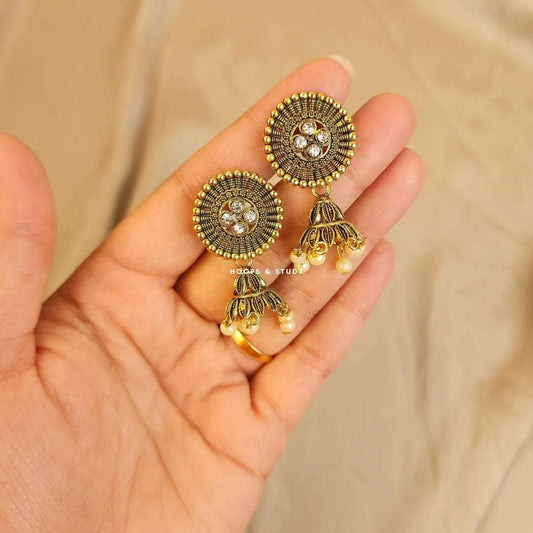 Bronze Jhumki - D10