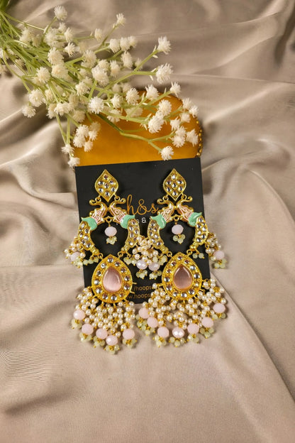 Lehna Peacock Jhumka