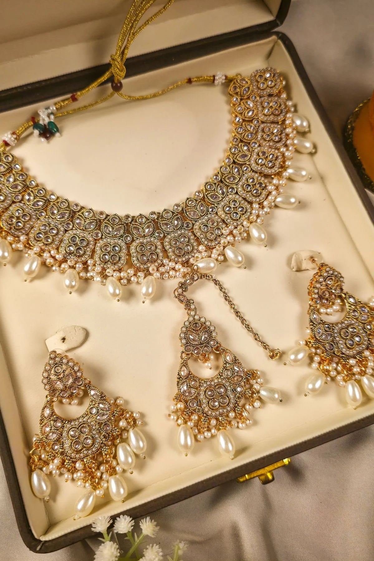 Laboni Indian Polki Bridal Jewelry Set