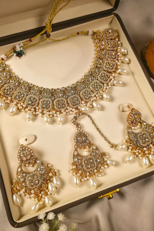 Laboni Indian Polki Bridal Jewelry Set